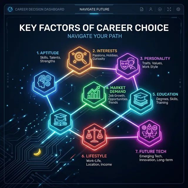 A visual checklist of factors influencing career choices